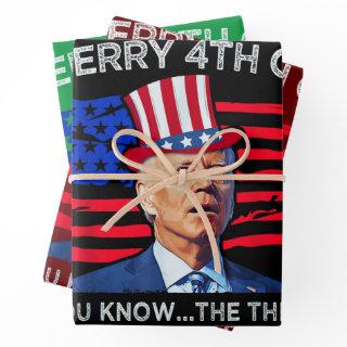 Joe Biden Merry 4th Of You Know The Thing  Sheets