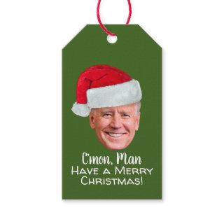 Joe Biden Santa Hat C'mon Man - Merry Christmas Gift Tags