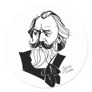 Johannes Brahms Classic Round Sticker