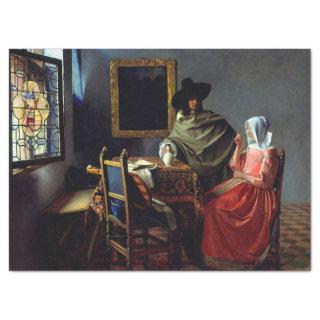 Johannes Vermeer - The Glass of Wine Tissue Paper