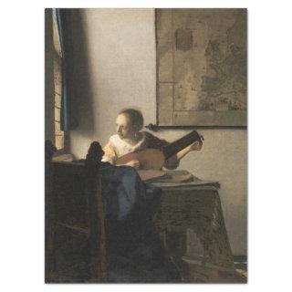 Johannes Vermeer - Young Woman with a Lute Tissue Paper