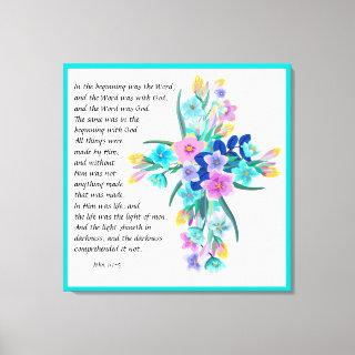 John 1:1-5  canvas print