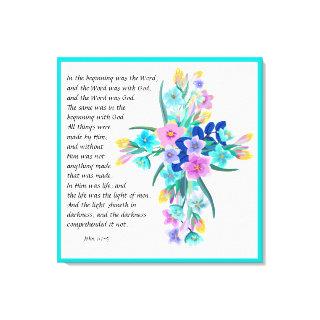 John 1:1-5  canvas print