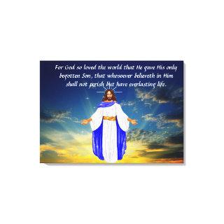 John 3:16  canvas print