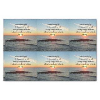 JOHN 6:35 SUNRISE PHOTO DESIGN TISSUE PAPER