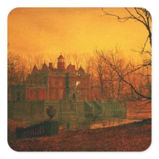 John Atkinson Grimshaw | The Haunted House Square Sticker