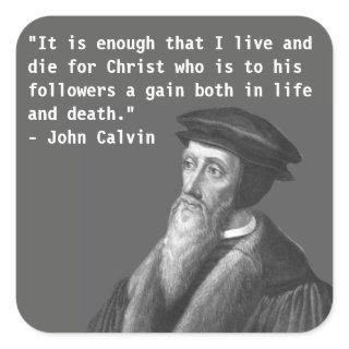 John Calvin (life and death) sticker