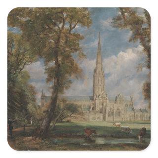 John Constable | Salisbury Cathedral from the Bish Square Sticker