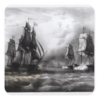 John Paul Jones's 'Ranger' Ship, 1793 Square Sticker