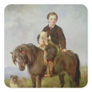 John Samuel Bradford as a boy Square Sticker