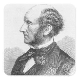 John Stuart Mill Square Sticker