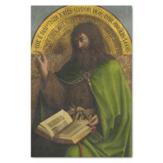 John the Baptist, The Ghent Altarpiece by van Eyck Tissue Paper