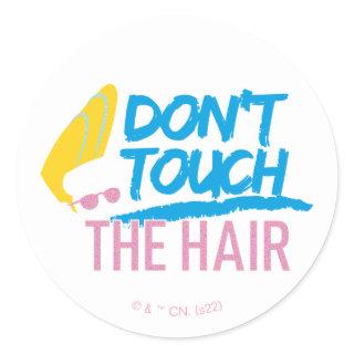 Johnny Bravo - Don't Touch The Hair Graphic Classic Round Sticker