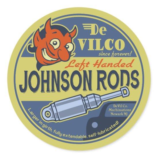 Johnson Rods L Classic Round Sticker