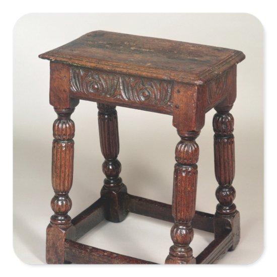 Joint stool square sticker