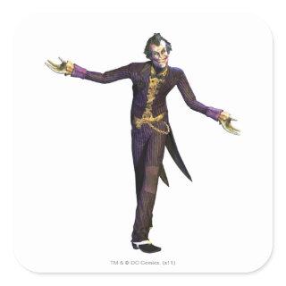 Joker Arms Out Square Sticker