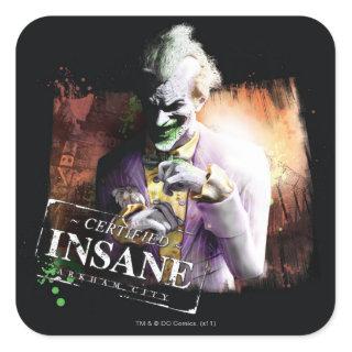 Joker - Certified Insane Square Sticker