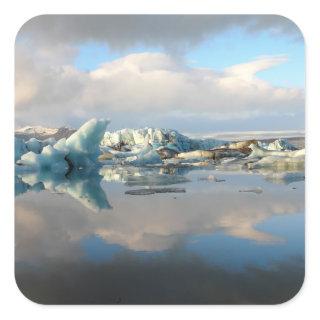 Jokulsarlon iceberg lake reflection sticker