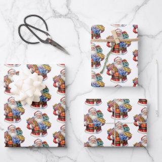 Jolly Santa Claus Classic Christmas Pattern  Sheets