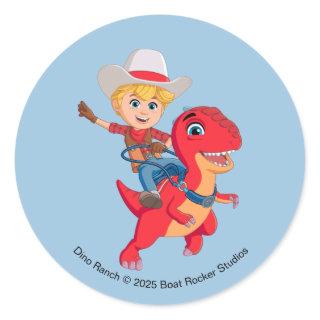 Jon and Blitz | Dino Ranch Classic Round Sticker