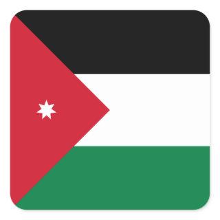 Jordan Flag Square Sticker