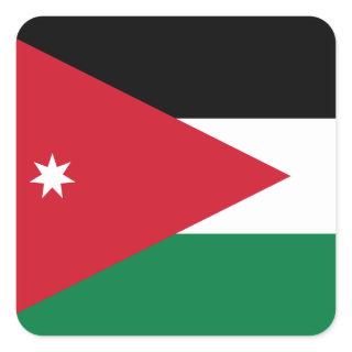 Jordan Flag Square Sticker