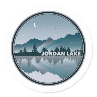 Jordan Lake North Carolina Reflection Classic Round Sticker