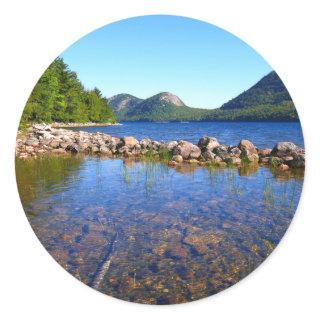 Jordan Pond I at Acadia National Park Classic Round Sticker