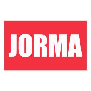 Jorma Rectangular Sticker