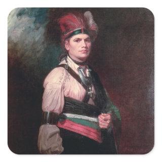 Joseph Brant, Chief of the Mohawks, 1742-1807 Square Sticker