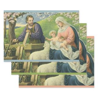 Joseph's Workshop with Mary and Baby Jesus  Sheets