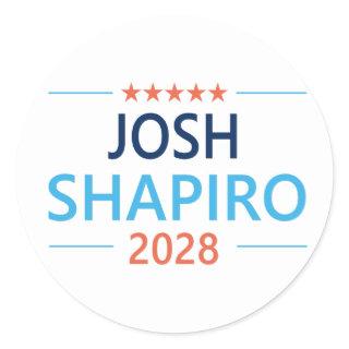 Josh Shapiro 2028 Classic Round Sticker