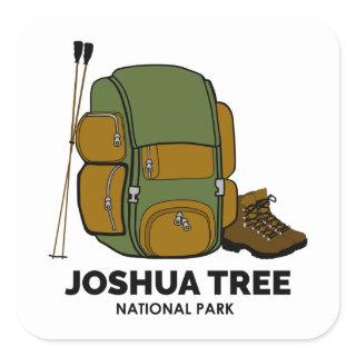 Joshua Tree National Park Backpack Square Sticker