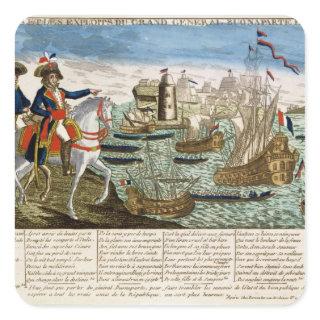 Journeys and Exploits of General Bonaparte  1798 Square Sticker
