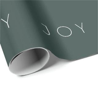 Joy Green Modern Minimalist Typography Pattern