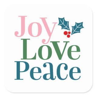 Joy Love Peace Sticker