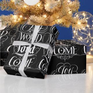 Joy to the World Christian Christmas Chalkboard