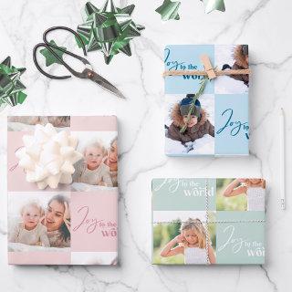 Joy to the World Square Photos Set of 3  Sheets