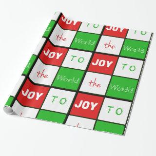 Joy To The World Typography Tiles Christmas