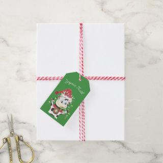 Joyeux Noël Snowbell gift tag