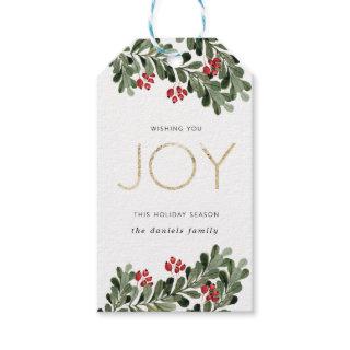 Joyful Boughs of Holly Gift Tags