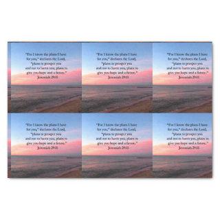 JOYFUL JEREMIAH 29:11 SUNRISE TISSUE PAPER