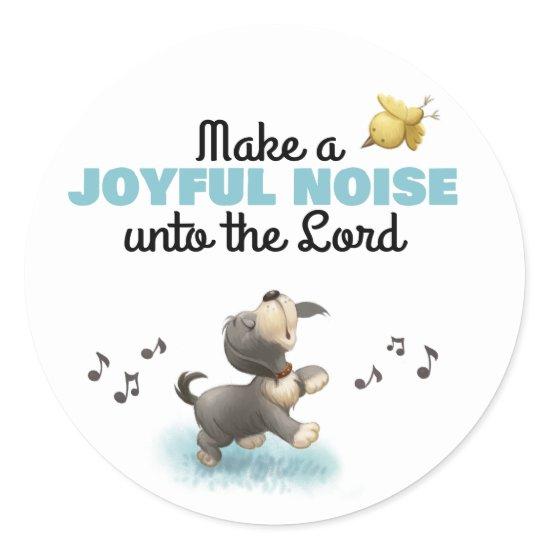 Joyful noise to the Lord kids Bible sticker