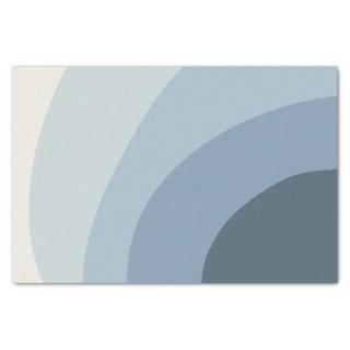 Joyful Shades | Wavy Blue Colorblock Stripe Tissue Paper