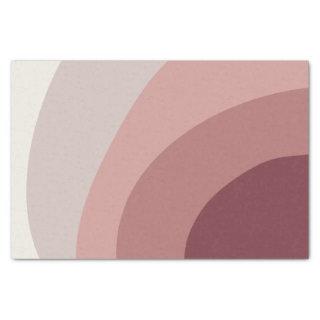 Joyful Shades | Wavy Colorblock Blush Stripe Tissue Paper