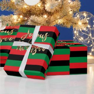 Joyous Kwanzaa RBG UNIA Afro-American Flag Wrappin