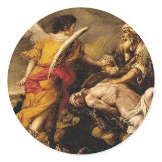 Juan de Valdes Leal- The Sacrifice of Isaac Classic Round Sticker