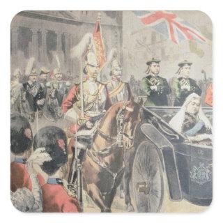 Jubilee of the Queen of England Square Sticker