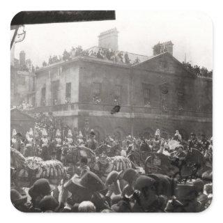 Jubilee Procession in Whitehall, 1887 Square Sticker