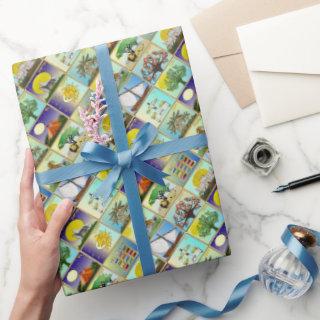 Judaica 12 Tribes Of Israel Art Print Wrapping Pap